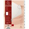 Exacompta Intercalaires Imprimes POLYPROPYLENE 10 parti A4 bianco