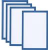 PATIKIL Cornice Magnetica per Foto A4, 4pz Cornici Magnetiche Autoadesive per Esposizione di Foto Riutilizzabili a Doppia Faccia per Frigorifero Finestra Parete Opere Arte, Azzurro Chiaro