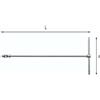 Usag Chiave a T con attacco quadro snodato 460mm - Usag 273 3/8 Q U02730202