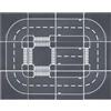 HUIZDQ Set di 12 piastre di base per strada e costruzione, giocattolo compatibile con tutte le principali marche, 25,4 x 25,4 cm (grigio)
