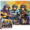 Tucocoo Puzzle da 1000 pezzi per adulti Chitarra Scimmia Pittura Puzzle Divertente Animale 1000 Pezzi Puzzle per impegnativo Gioco di attività familiare Felice Arte Musicale Decorazione Della Parete