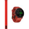 GARMIN FORERUNNER 745 MAGMA RED + CINTURINO NYLON ULTRAFIT 22 MM Orologio