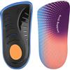 JSHshield Solette JSHshield, Inserti Plantari Lunghezza 3/4, Supporto per L'arco Plantare Inserto per Mezza Scarpa per Piedi Piatti Fascite Fascite Eccessiva Pronazione Sollievo Tallone Sperone Dolore