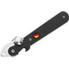 Westmark Apriscatole a Leva Columbus - Apriscatole stretto con apribottiglie Ottimo per aprire lattine e bottiglie - Nero, 1025227S, Columbus, nero