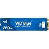 Western Digital WD Blue SA510, 250 GB, M.2 SATA SSD, fino a 555 MB/s, Include Acronis True Image per Western Digital, clonazione e migrazione del disco, backup completo e ripristino rapido, protezione da ransomware