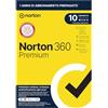 Norton 360 Premium 2024, Antivirus per 10 dispositivi, Licenza di 1 anno con rinnovo automatico, PC, Mac, tablet e smartphone