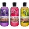 AROMATIKA trust the power of nature Bagno Schiuma Set 3x350ml - Bagnoschiuma con Olio Essenziale di Lavanda & Assoluto di Rosa & Ylang Ylang - Cura del Corpo - Bellezza - Bagno - Relax - Aromaterapia - Bagnoschiuma