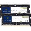 Timetec 16GB Kit(2x8GB) DDR3 1600MHz PC3-12800 Non-ECC Unbuffered 1.5V CL11 2Rx8 Dual Rank 204 Pin SODIMM Laptop Notebook PC Memoria RAM Aggiornamento (16GB Kit(2x8GB, 1,5V))