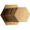 Mamoli Hexagonal rubinetto doccia monocomando per 1 uscita, SET incluso corpo incasso, 356000000027, Hexagonal ottone patina [Rubinetteria Bagno > Rubinetteria Doccia]