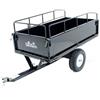 GeoTech MAXI - Carrello ribaltabile trainato in acciaio per trattorino tagliaerba - 145x71(h 32 cm)