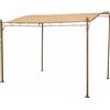 VESTIAMO CASA GIARDINO - Gazebo Veranda con telo colore Camel 2,5x3 metri