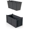 Bama 31966 Kit Arredo, Antracite, 80x42.5x42 cm