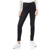 Only Onlpower-royal Hw Push Up Skinny Dnm Ext, Jeans Donna, Denim Nero, S / 34L
