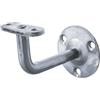 Alberts 865078 Supporto per corrimano, Argento
