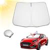 BIBIBO Toyota CHR copertura per parabrezza, compatibile con Ford Puma ST Line 2020-2025 / Toyota C-HR AX10 SUV 2016-2024, protezione solare per parabrezza anteriore