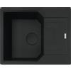 Franke: Lavello una vasca con gocciolatoio Urban Incasso UBG 611-62 114.0718.495 finitura black matt da 62x50 cm