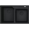 Franke: Lavello due vasche Urban Incasso UBG 620-78 114.0718.498 finitura black matt da 78x50 cm