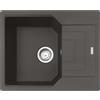Franke: Lavello una vasca con gocciolatoio Urban Incasso UBG 611-62 114.0714.169 finitura grigio ardesia da 62x50 cm