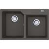 Franke PRONTA CONSEGNA - Franke: Lavello due vasche Urban Incasso UBG 620-78 114.0715.197 finitura grigio ardesia da 78x50 cm