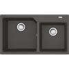 Franke PRONTA CONSEGNA - Franke: Lavello due vasche Urban Incasso UBG 620-86 114.0715.196 finitura grigio ardesia da 86x50 cm