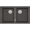Franke Lavello due vasche Boston Incasso BFG 620 114.0715.195 finitura grigio ardesia da 86x50 cm