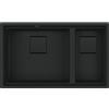 Franke Lavello due vasche Vasche Sottotop Kubus 2 KNG 120 125.0718.492 finitura black matt da 72x42 cm