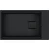 Franke PRONTA CONSEGNA - Franke Lavello una vasca Vasche Sottotop Kubus 2 KNG 110-62 125.0718.491 finitura black matt da 62x42 cm