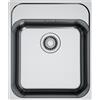 Franke PRONTA CONSEGNA - Franke: Lavello una vasca Smart Incasso SRX 210-40 TL 127.0704.666 finitura inox satinato da 43x51 cm