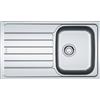 Franke PRONTA CONSEGNA - Franke: Lavello una vasca con gocciolatoio a sinistra Spark Incasso SKX 611-86 101.0714.037 finitura inox satinato da 86x50 cm