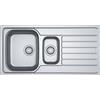 Franke PRONTA CONSEGNA - Franke: Lavello una vasca con vaschetta e gocciolatoio a destra Spark Incasso SKX 651 101.0716.614 finitura inox da 100x50 cm