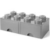 Lego Contenitore Lego brick 8 cassetto - Grigio - Lego 4006b