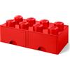 Lego Contenitore Lego brick 8 cassetto - Rosso - Lego 4006c