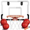 TEUVO Mini Canestro Basket da Camera con 4 Pallone, Interno Canestro Basket Bambini per Casa Porta Indoor Outdoor Basketball Giochi Sport Giocattoli Regalo Bambini 5 6 7 8 9 10 12 Anni Ragazzi Ragazze