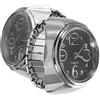 Hemobllo 2 pezzi orologio ad anello - orologio da dito - orologi al quarzo - orologi da donna anello creativo per donna donna ragazza (nero)