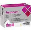 NAMED SRL Named Ferronam - Integratore di Ferro e Vitamine - 30 Compresse