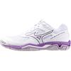 Mizuno Scarpe indoor da donna Mizuno Wave Phantom 3 White/Patrician Purple/Quince EUR 39