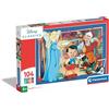 Clementoni- Disney Pinocchio Supercolor Pinocchio-104 Pezzi Bambini 6 Anni, Cartoni Animati, Puzzle, Made in Italy, Multicolore, 25756