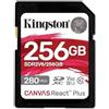 Kingston Canvas React Plus V60 SD 512GB SDXC UHS-II 280R/150W U3 V60 for Full HD