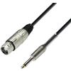 Adam Hall Cables 3 STAR MFP 0300 - Cavo Microfono XLR femmina a Jack mono da 6,3 mm 3 m
