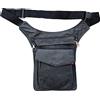 HCZ Marsupio Laterale Grande 027031, nero a tinta unita, Taglia unica, Moda