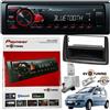 Pioneer - Evotuning Autoradio Pioneer Mvh230BT Bluetooth 50Wx4+Kit Montaggio Fiat Panda 169 dal 2003