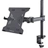 StarTech.com Braccio per Notebook da Scrivania - Supporto per Monitor e Laptop - Display fino a 34 (8kg) e Laptop (4.5kg) - Braccio Regolabile con Ripiano compatibile VESA (A-LAPTOP-DESK-MOUNT)