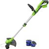 Greenworks Tagliabordi a Batteria 40V Taglio 33cm senza Batteria e Caricatore, Bobina a Doppio Filo 3 confezioni