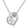 Cavigliera Donna Argento 925 Con Pietra Portafortuna - Cuore Infinito