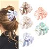 Lolalet Mollettone Capelli Donna 5 Pezzi, Pinze per Capelli Elegante, Ciappo Capelli Donna Forti e Antiscivolo, Capelli Clip Artiglio per Donne e Ragazze - Stile F