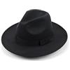 OULII Cappello Unisex Classico Fedora Cappello da Sole Cappello da Sole per Uomo Donna (Nero)