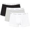 Calvin Klein Jeans Calvin Klein Trunk 3pk 0000u2662g Boxer, Multicolore (Black/White/Grey Heather), S Uomo