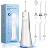 Bezvoi Idropulsore Dentale Portatile: Irrigatore Orale con Display a LED, 5 Modalità, Serbatoio Dell'acqua da 300 ml, Pulisci Denti Elettrico Impermeabile IPX7 con 6 Punte a Getto per Viaggi a Casa…