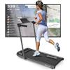 LOTTO Easyrun 300 Tapis roulant elettrico pieghevole,Walking Pad,2.5 CV,max.100kg,design compatto,Bluetooth Fitshow/Kinomap/Zwift, 4 displays LED computer, velocità 1-10 km/h,110x40 cm,telecomando