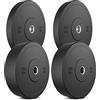 Marbo Sport Bumper Plates Piatti in Gomma Piena in Gomma Piena Set 60 kg / 2 x 20 kg + 2 x 10 kg | Made in EU